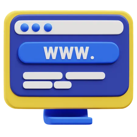 Site web  3D Icon