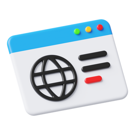 Site web  3D Icon