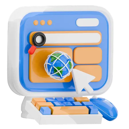 Site web  3D Icon