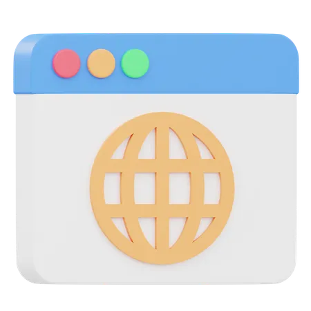 Site web  3D Icon