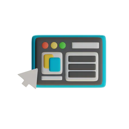 Site web  3D Icon