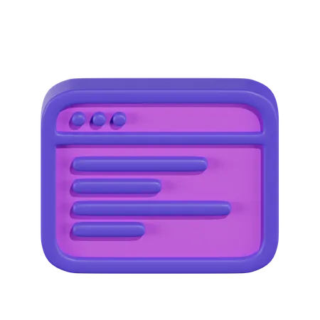 Site web  3D Icon