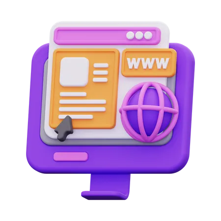 Site web  3D Icon