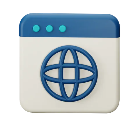 Site web  3D Icon