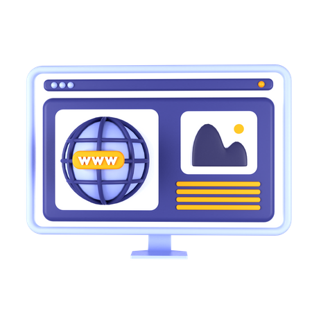 Site web  3D Icon