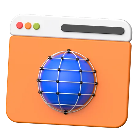 Site web  3D Icon