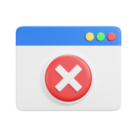 Site Web bloqué  3D Icon
