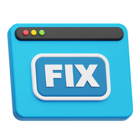 Correction du site Web  3D Icon