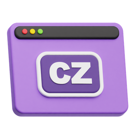 Site web tchèque  3D Icon