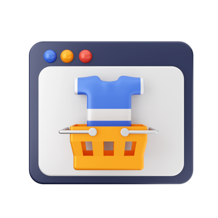 Site d'achat en ligne  3D Icon