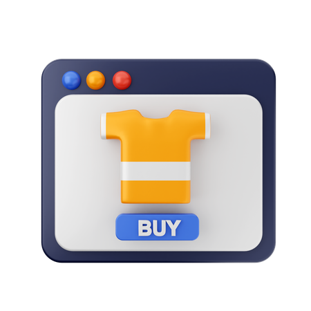 Site d'achat en ligne  3D Icon