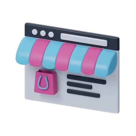 Site d'achat en ligne  3D Icon