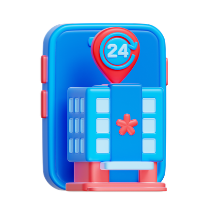 Site internet de l'hôpital  3D Icon