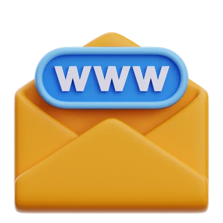 Courrier électronique du site Web  3D Icon