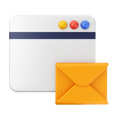 Courrier électronique du site Web  3D Icon