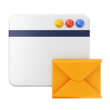 Courrier électronique du site Web  3D Icon