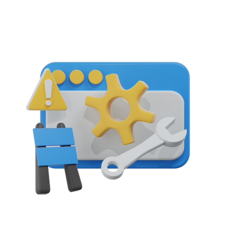 Site Web hors service  3D Icon