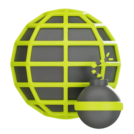 Site Web nuisible  3D Icon