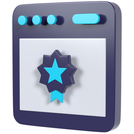 Site Web premium  3D Icon
