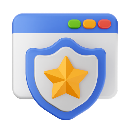 Site de protection de bouclier  3D Icon