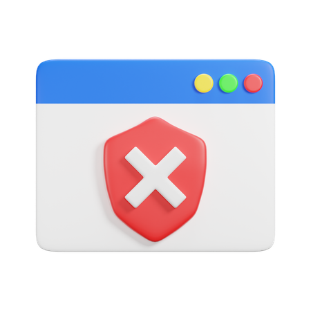 La protection du site Web a échoué  3D Icon
