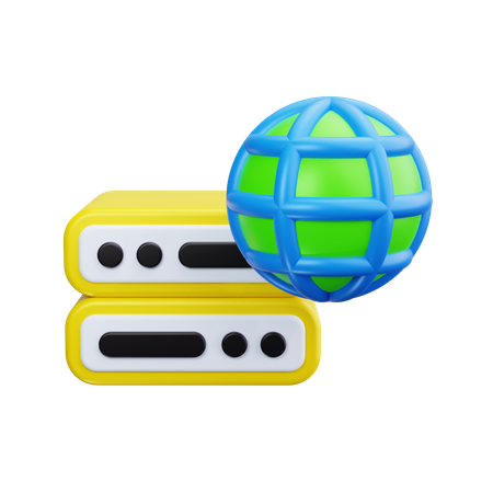 Serveur de site Web  3D Icon