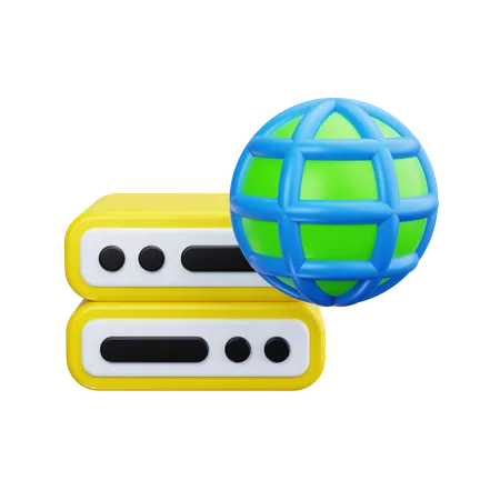 Serveur de site Web  3D Icon