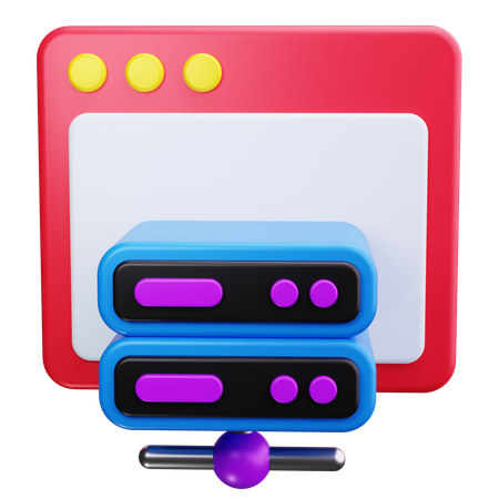 Serveur de site Web  3D Icon