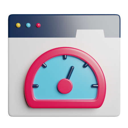 Vitesse du site Web  3D Icon