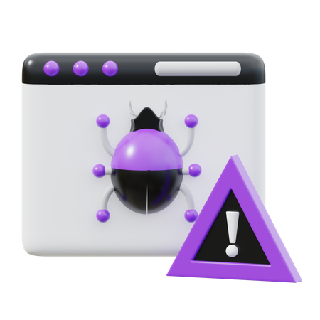 Site Web suspect  3D Icon