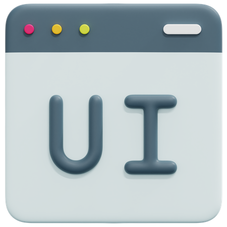 Interface utilisateur du site Web  3D Icon