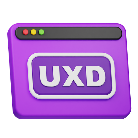 Site web uxd  3D Icon