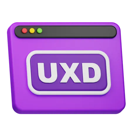 Site web uxd  3D Icon