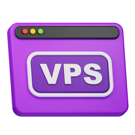 Site web vps  3D Icon