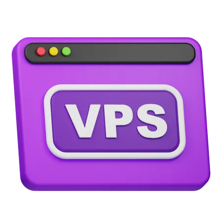 Site web vps  3D Icon