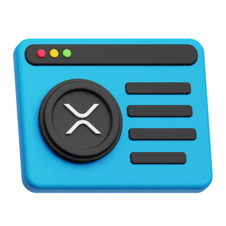 Site Web xrp  3D Icon