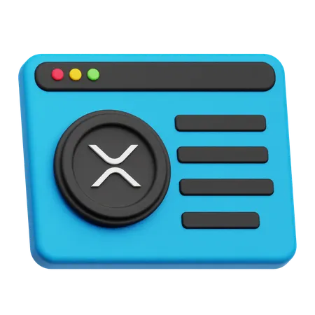 Site Web xrp  3D Icon
