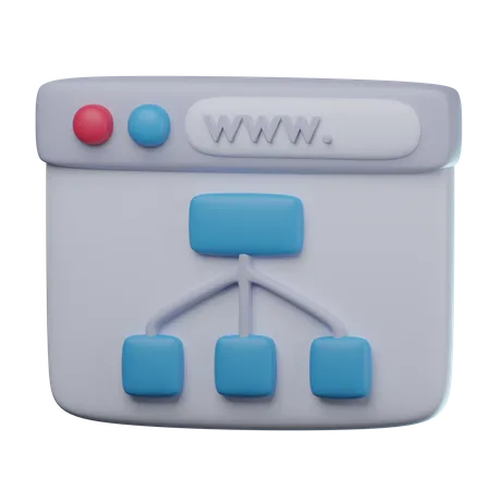 Sitemap  3D Icon