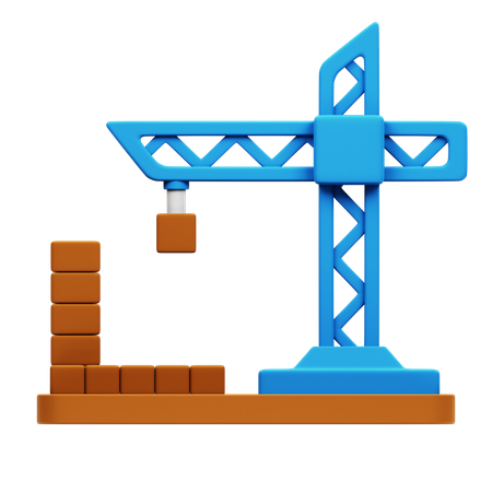 Sitio de construcción  3D Icon