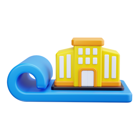 Sitio de construcción  3D Icon