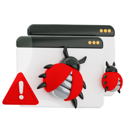 Sitio de malware  3D Icon