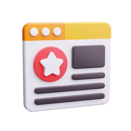 Sitio web  3D Icon