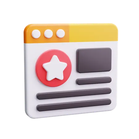 Sitio web  3D Icon