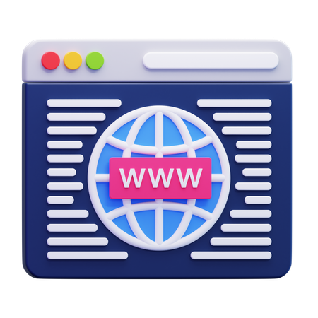 Sitio web  3D Icon
