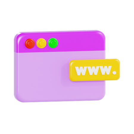Sitio web  3D Icon