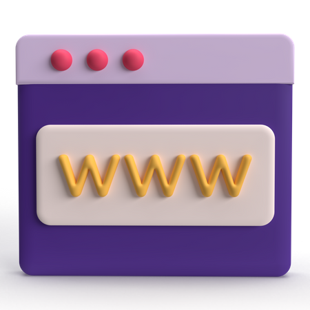 Sitio web  3D Icon