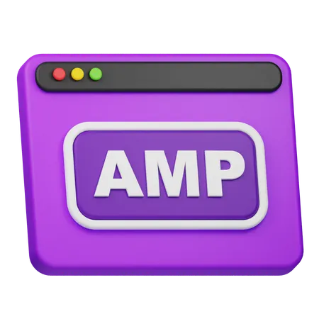 Sitio web de amplificador  3D Icon