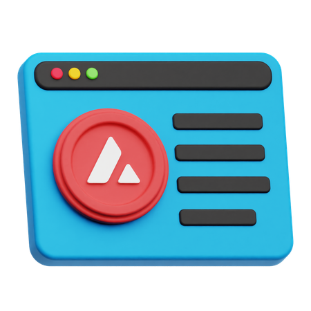 Sitio web de avalanchas  3D Icon
