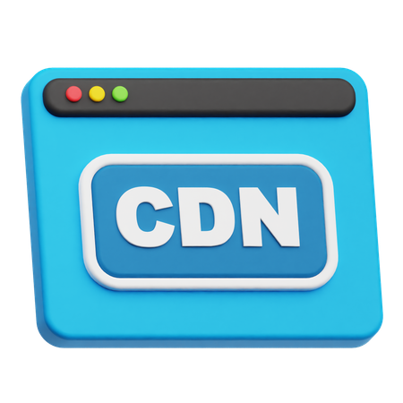 Sitio web de CDN  3D Icon