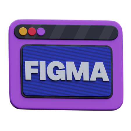 Sitio web de figma  3D Icon